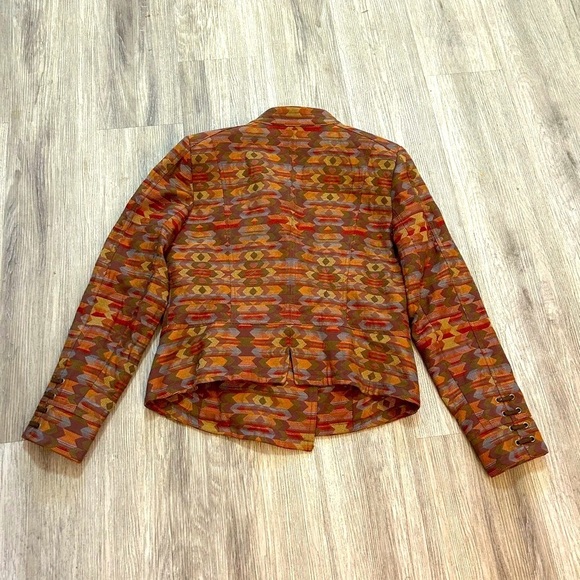 Bianca Nygard Gorgeous Patterned Jacket With Lace Up Details - Picture 11 of 16